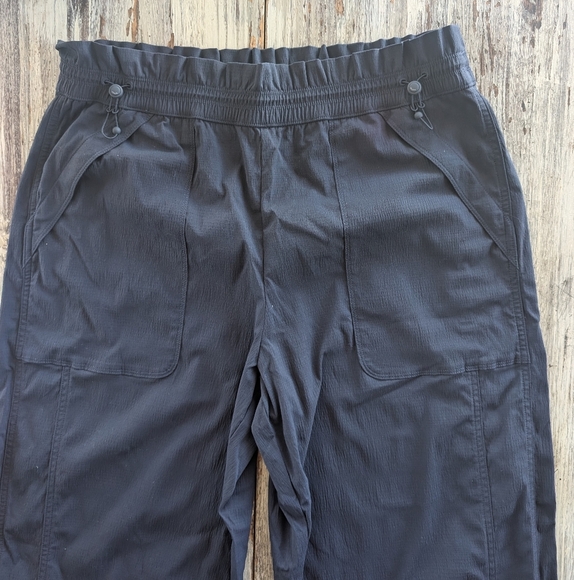 Athleta Trekkie High Rise Parachute Pants Navy Women's 12 - Picture 6 of 10